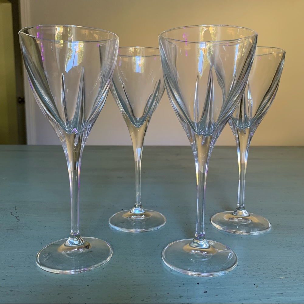 RCR x4 Royal Crystal Rock Wine Glasses Fusion Collection Stem Goblet Drinkware